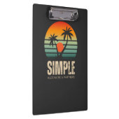 T-shirt Simple Sunset - Tropical vibes design Klembord (Rechts)