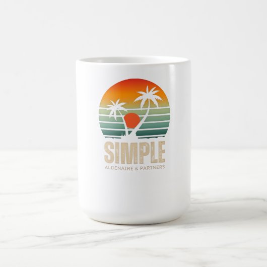 T-shirt Simple Sunset - Tropical vibes design Koffiemok (Center)