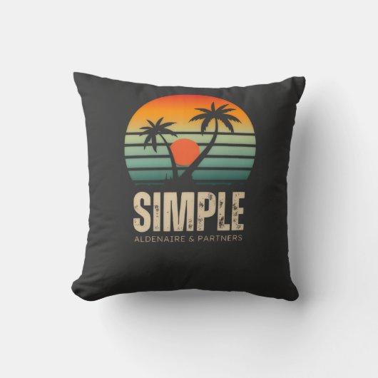 T-shirt Simple Sunset - Tropical vibes design Kussen (Voorkant)