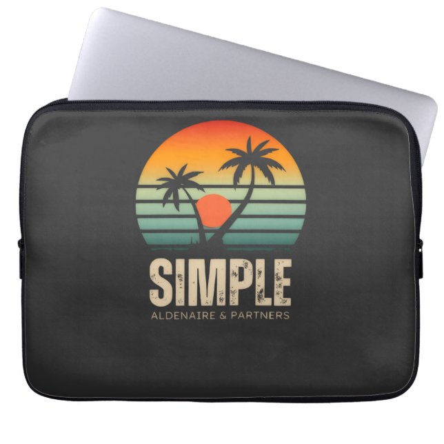 T-shirt Simple Sunset - Tropical vibes design Laptop Sleeve (Voorkant)