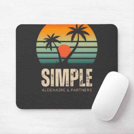 T-shirt Simple Sunset - Tropical vibes design Muismat (Met muis)