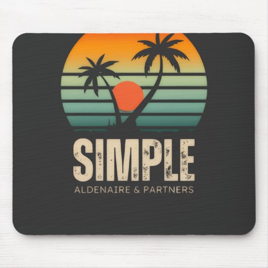 T-shirt Simple Sunset - Tropical vibes design Muismat (Voorkant)