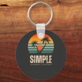 T-shirt Simple Sunset - Tropical vibes design Sleutelhanger (Voorkant)