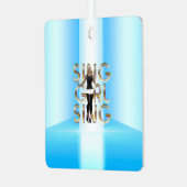 T-SHIRT Sing Girl Sing Metal Ornament (Voorkant links)