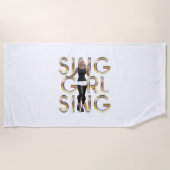T-SHIRT Sing Girl Sing Strandlaken (Voorkant)