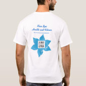 T-shirt Sjabloon Blue Spa (Achterkant)