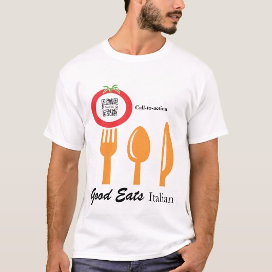 T-Shirt Sjabloon Casual Dining Italiaans (Voorkant)