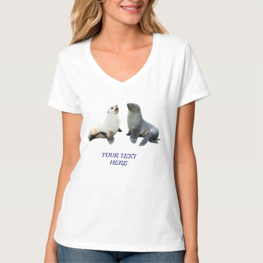 T-Shirt Sjabloon met Aangepaste Foto en Tekst voor (Voorkant)