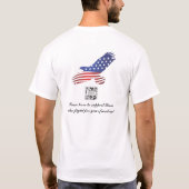 T-shirt Sjabloon veteranen (Achterkant)