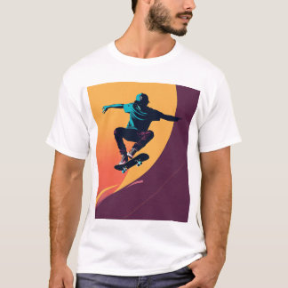 T-shirt "Skateboarding Sunset Graphic T-shirt"