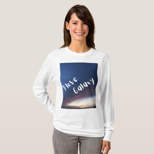T-shirt (sky design) (Voorkant volledig)