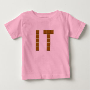 T-shirt, slanke roze Bébés CHOCOLAT ITALIË