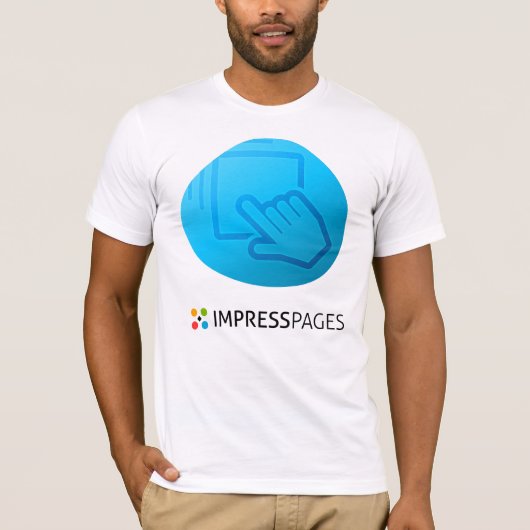 T-shirt slepen en neerzetten White (Voorkant)