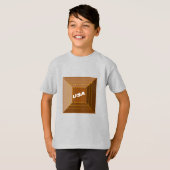 T-shirt Slim Kind CHOCOLAT USA (Voorkant volledig)