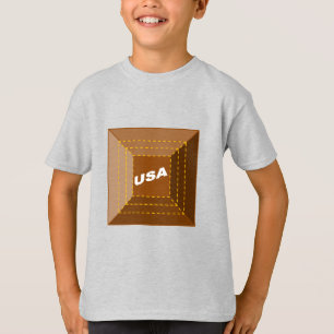 T-shirt Slim Kind CHOCOLAT USA