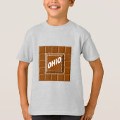 T-shirt Slim Kinderen CHOCOLAT OHIO (Voorkant)