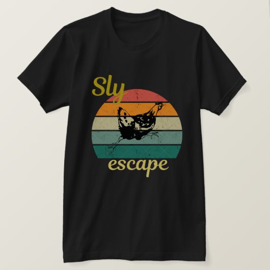 T-shirt sluw ontsnappen (Design voorkant)
