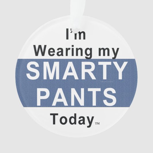 T-SHIRT Smarty Pants Ornament (voorkant)