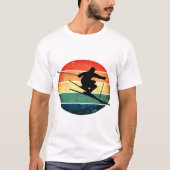 T-shirt sneeuw - wintersport (Voorkant)