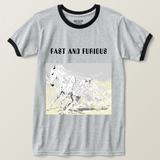 T-shirt :Snel en furieus (Design voorkant)