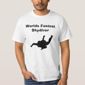 T-shirt 'snelste skydiver ter wereld'