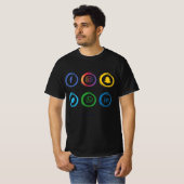 T-shirt Social Media Icons (Voorkant volledig)