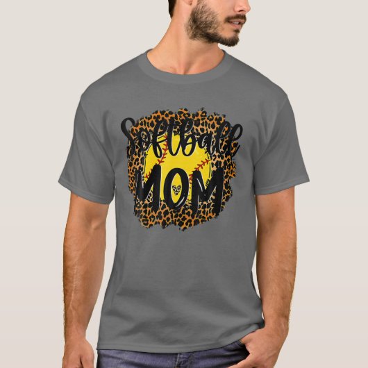T-shirt Softball mama's Da (Voorkant)