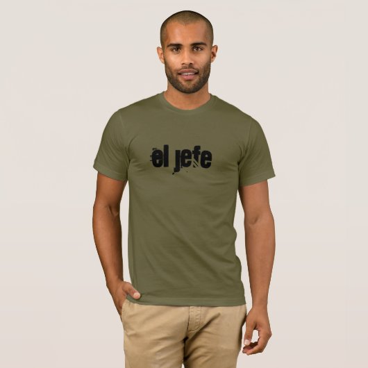 T-shirt, spaans, jefe, baas t-shirt (Voorkant volledig)