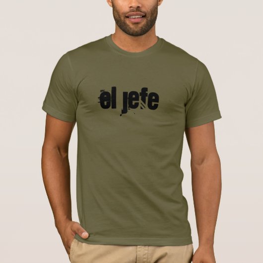 T-shirt, spaans, jefe, baas t-shirt (Voorkant)