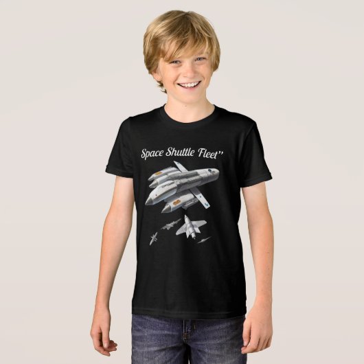 T-shirt Space Shuttle Fleet" (Voorkant volledig)