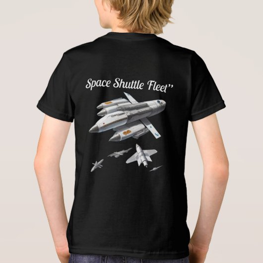 T-shirt Space Shuttle Fleet" (Achterkant)