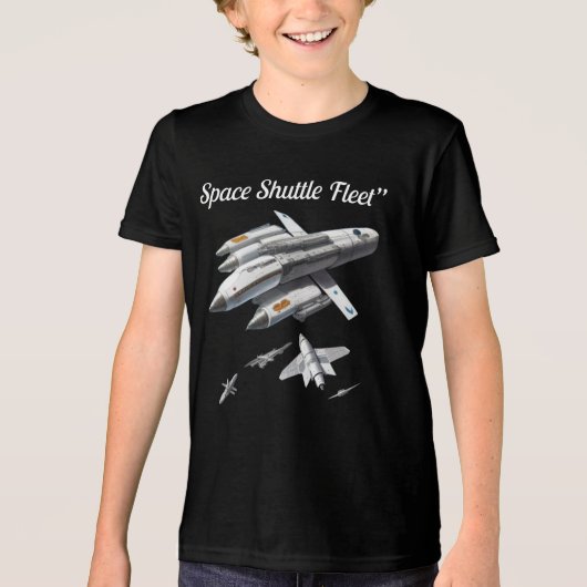 T-shirt Space Shuttle Fleet" (Voorkant)