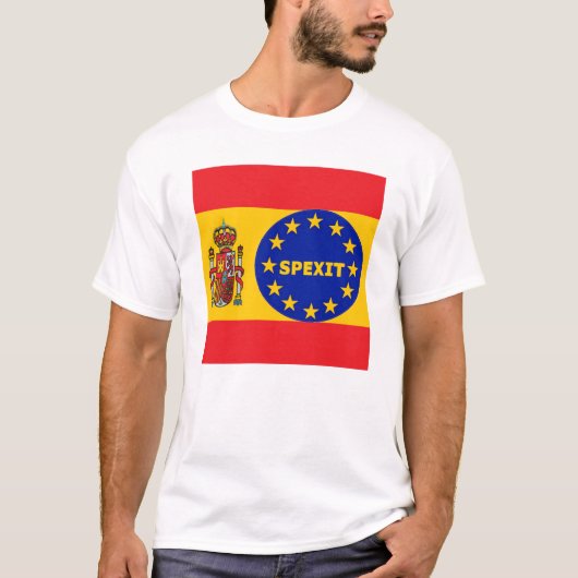 T-Shirt Spannish Flag EU Spexit (Voorkant)