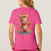 T-shirt speels karakter ontwerp voor kinderen (Achterkant)