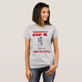 T-shirt 'Spineless GOP' (Voorkant volledig)