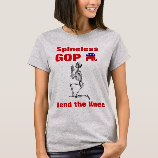 T-shirt 'Spineless GOP' (Voorkant)