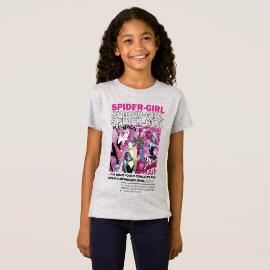 T-shirt spinnenmeisje (Voorkant volledig)