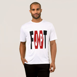 T-shirt Sport Tek blanc Design FOOT JAPON