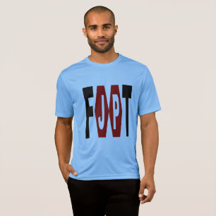 T-shirt Sport Tek bleu Design FOOT JAPON