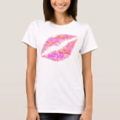T-Shirt Spring break wild kind lippen rood roze (Voorkant)