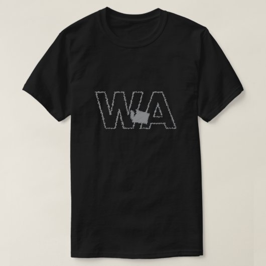T-shirt staat Washington WA (Design voorkant)