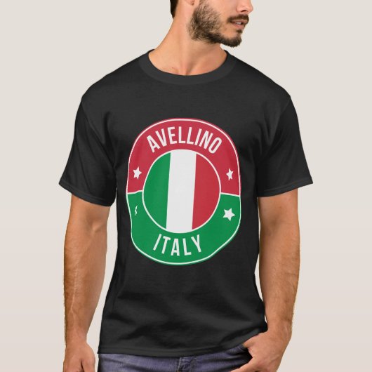 T-shirt stad Avellino, Italië (Voorkant)
