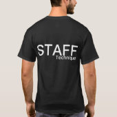 T-SHIRT STAFF TECHNISCH (Achterkant)