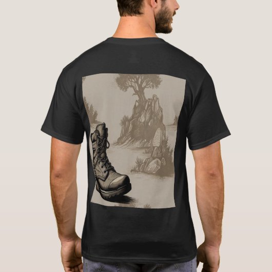 T-shirt stap in avontuur (Achterkant)