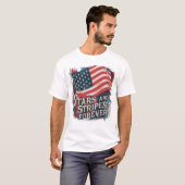 T-shirt 'Stars and Stripes Forever' (Voorkant volledig)