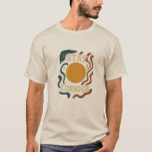 T-shirt Stay Curious Retro Sun Graphic T-shirt (Voorkant)