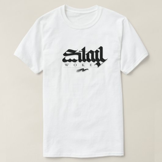 T-shirt-stay woke t-shirt (Design voorkant)