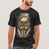 T-Shirt steampunk, graffitischedel (Voorkant)