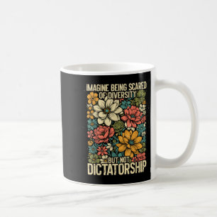 T-shirt Stel je voor Geschokt Diversiteit Gelijkhe Koffiemok