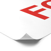 T-SHIRT stem voor mij Poster (Hoek)